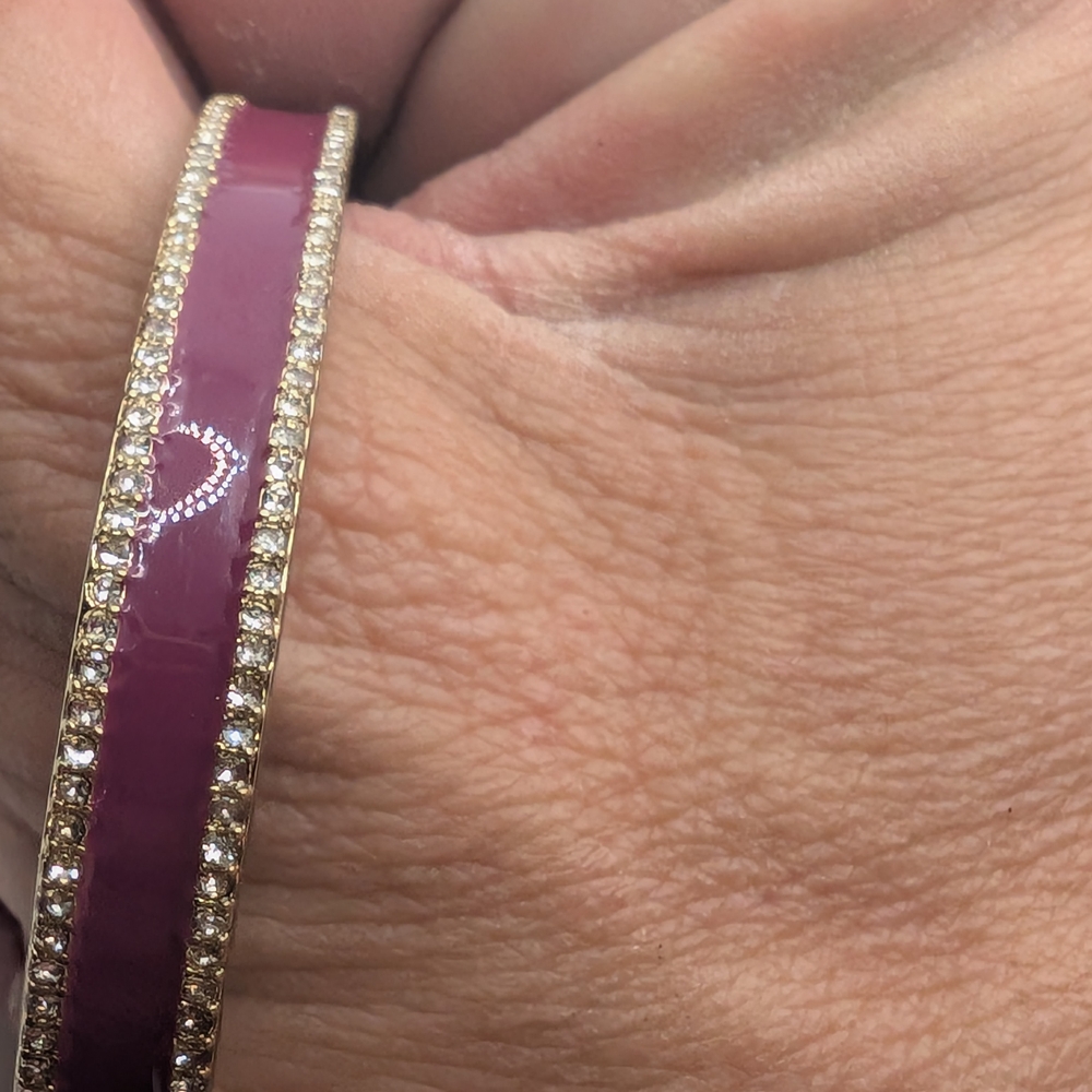 Ivanka Trump Gold and Purple Bangle‎ Bracelet - Picture 8 of 8